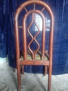 wooden 6  dining chairs