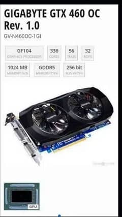 gtx 460 oc lemeted edition 1gb ddr5 246 bit