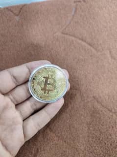 bitcoin gold plated coins 4 pieces