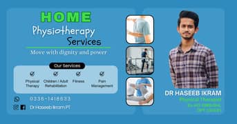 Physiotherapist physiotherapy Home Visit All over LAHORE