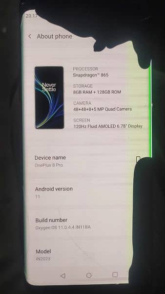 OnePlus 8 Pro 8gb 128gb PTA approved 2