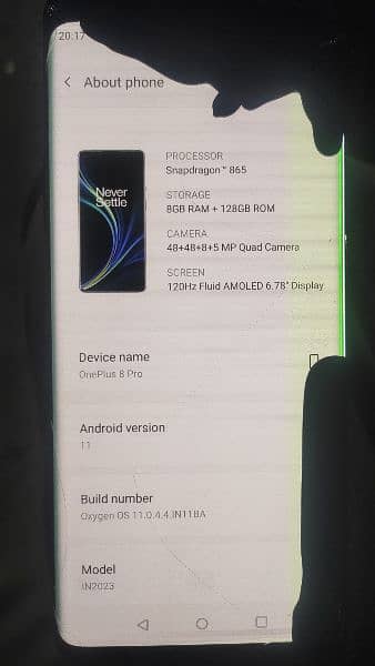 OnePlus 8 Pro 8gb 128gb PTA approved 6