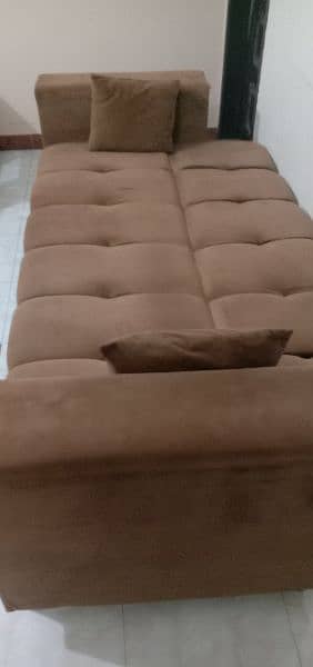 sofa cum bed luxury GOLD velvet colour 3