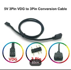 5v 3pin vdg to argb converter cable for gigabyte motherboard