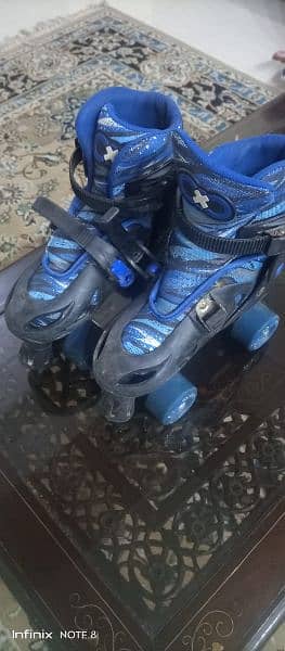 roller skates blue adjustable 1