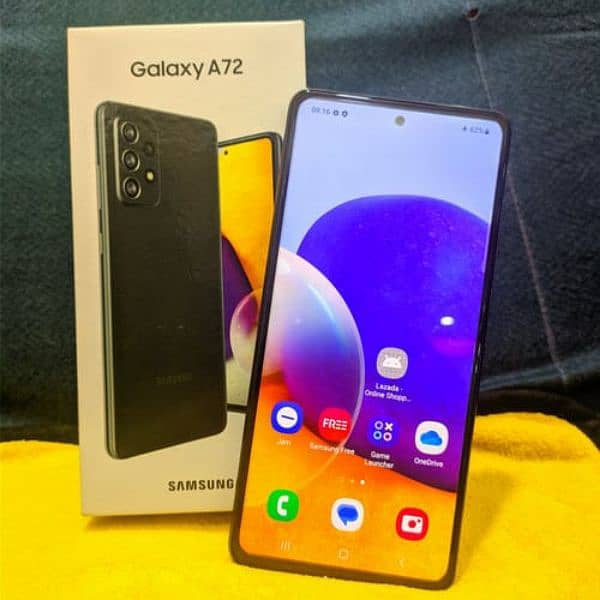 Samsung Galaxy a72 complete box 2