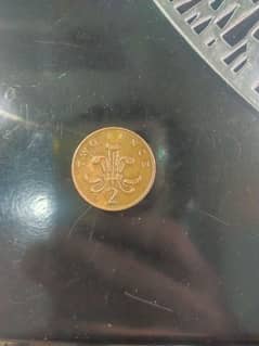 1989 Two Pence Coin Queen ELIZABETH || Rare coin Bronze