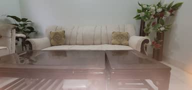 URGENT OFFER 5 Seaters Sofa Set and 2 Tables