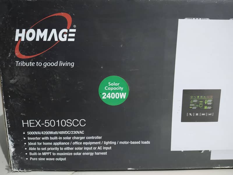 Homage Solar Inverter 5KVA  4200 Watt without warranty 8