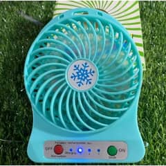 Mini portable rechargeable fan. with free delivery in all Pakistan.