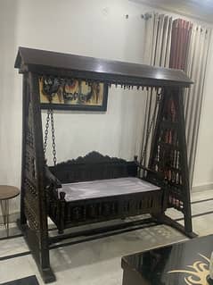 pure sheesham wooden cradle