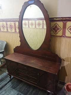 Dressing Mirror Table Pure Wood Good Condition 0322-5545400