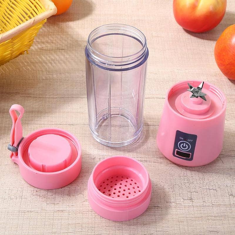 6 Blades USB Charger Portable Juice Blender Juicer 4