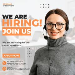 We need agents for our call center
