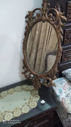 heavy mirror antique