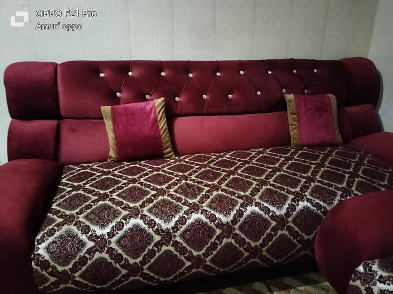 new design new collection velvet marron 3+2+1 6