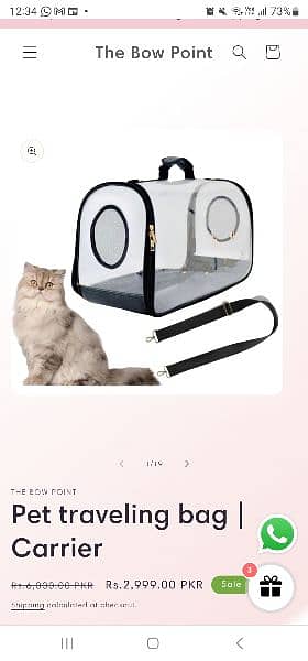 Pet Carrier / Cat Traveling Bag 3