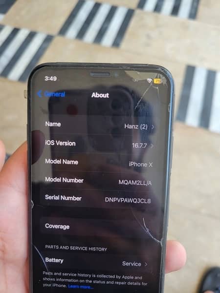 iphone X black 256gb 4