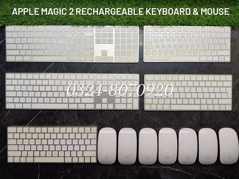 Apple Magic Keyboard 2 & Mouse 2 Bluetooth Rechargeable Wireless White 4