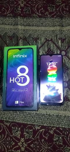 Infinix hot 8 4/64 in mint condition for sale.