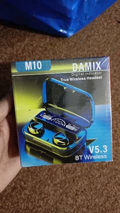 DAMIX M10 TWS Earbuds Bluetooth 5.3 
– Earphones 3500mAh Charging Box 0