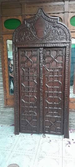 100 years  old  door with  tamba  lock