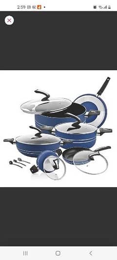 brand new marble coated nonstick set