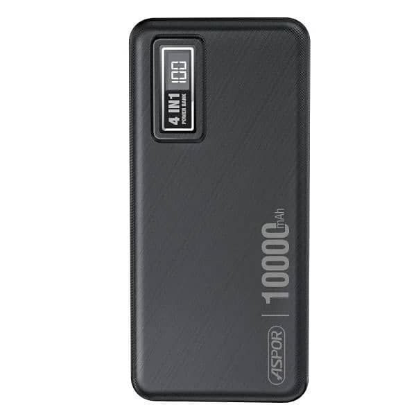 Aspor A300 Power Bank Original 10000mah  Battery 4 In1 Power Bank Blck 2