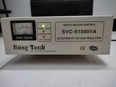 Easy Tech SVC-S1500VA Servo Motor Stabilizer for AC Fridge Computer PC