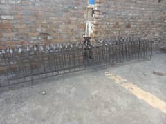 Solid iron grill for boundary wall 35 foot good condition