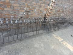 Solid iron grill for boundary wall 35 foot good condition