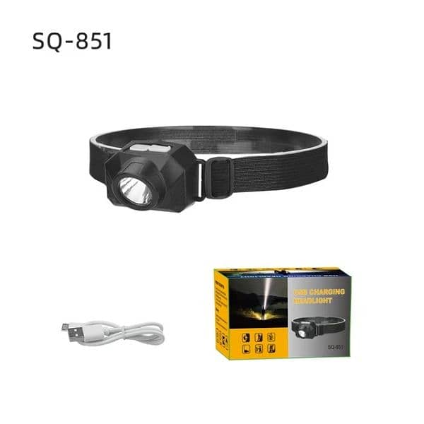 USB charging light LED headlamp 4