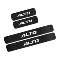 4 PCs Alto Car door sill stickers 3D carbon fiber