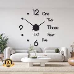 Beautifull Dot Digit Wood Wall Clock.