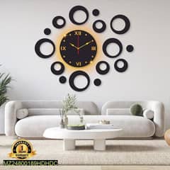 Ring design laminated wall clock