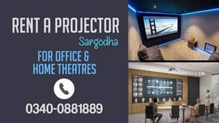 Rent a Projector for Office, Banks, School and Home Theatre