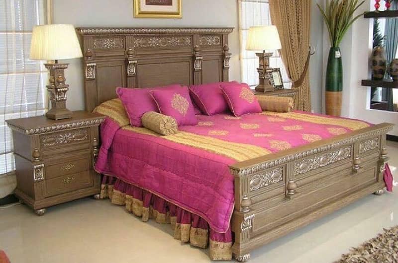 Elegant Design wooden Bed sets on Whole sale price 17