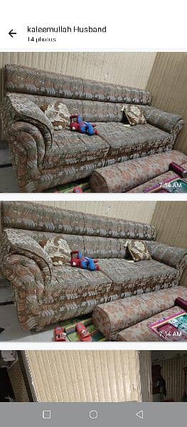 wooden based poshish sofa 1