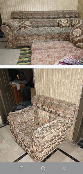 wooden based poshish sofa 2