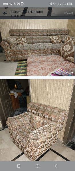 wooden based poshish sofa 6