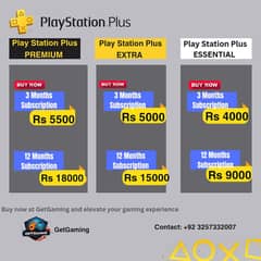 PS PLUS FOR PS4 & PS5 GAMES