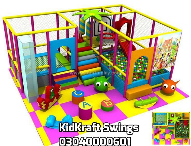 Slide, Gazeebo, Jungle gym, Rope Ladder, Basketball hoop, Football net 2