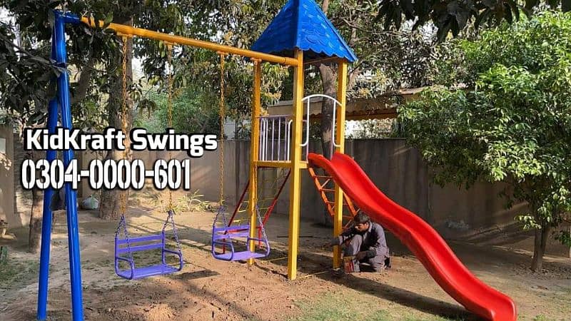 Slide, Gazeebo, Jungle gym, Rope Ladder, Basketball hoop, Football net 7