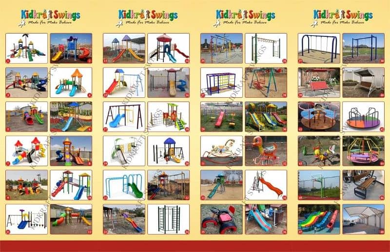 Slide, Gazeebo, Jungle gym, Rope Ladder, Basketball hoop, Football net 17