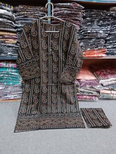 woman 2 piece  stitches lawn printed suit home dilevry available