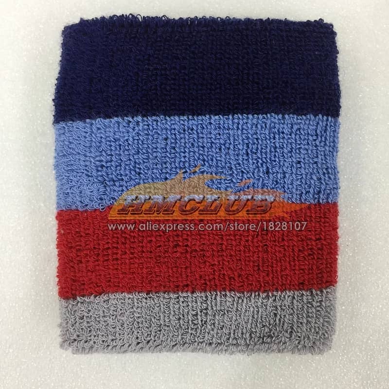 2 Pcs Cotton Sports Gym Wristbands Tennis Sweat Bands Wrist Guard For 1