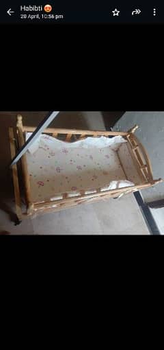 baby cot with swing , tyres , one drawl and mosquito net