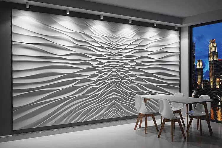 3D walpaper | pvc wall paneling | window blind | Vinyl flooring 1