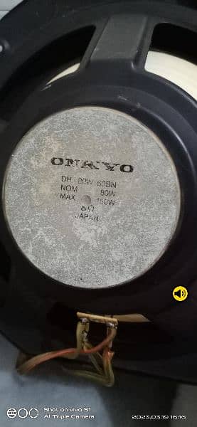 Stereo Speaker Onkyo Japan 12 inch 6