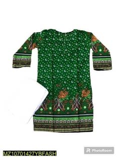 2 pcs women's stitched lawn printed suit